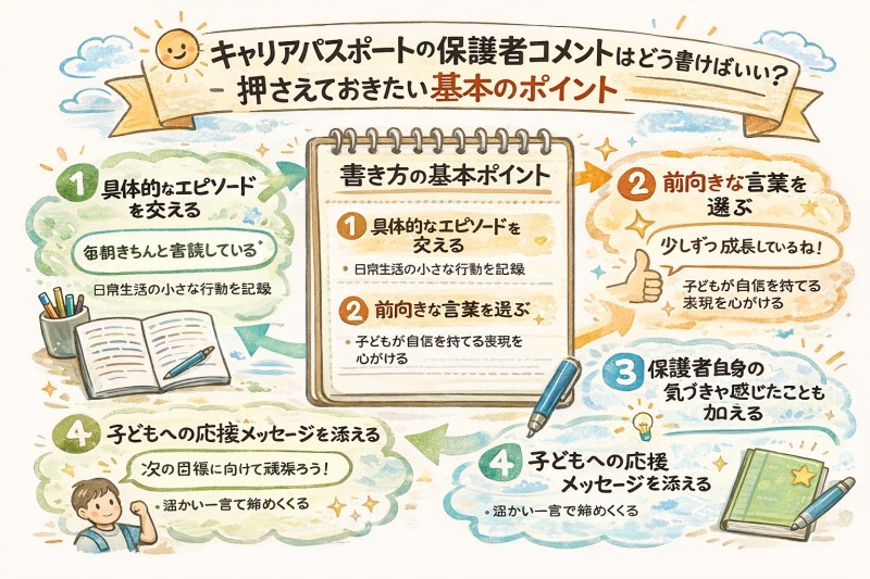 キャリアパスポートの保護者コメントはどう書けばいい？押さえておきたい基本のポイント