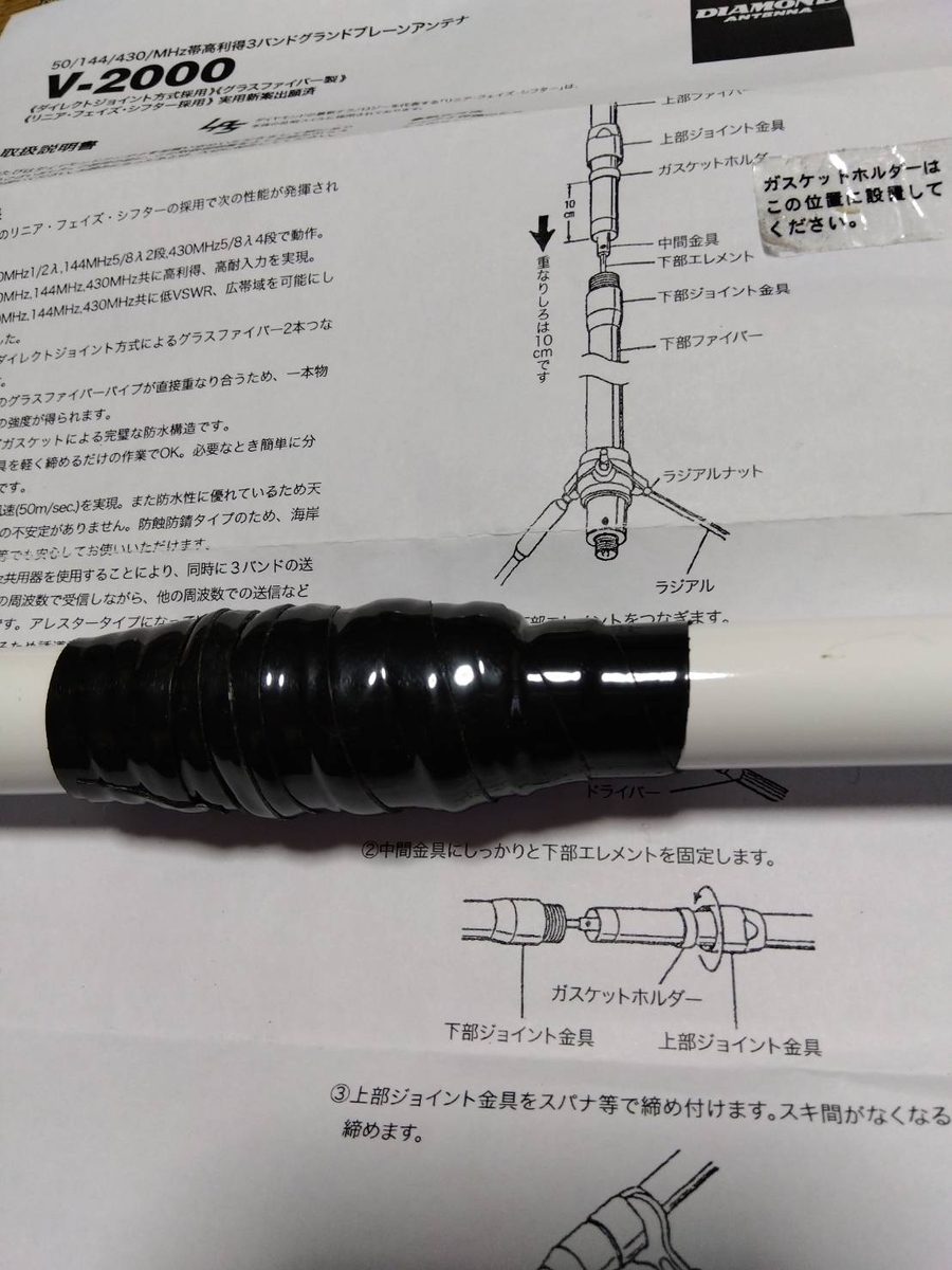 X5000 144/430/1200MHz帯グランドプレーンアンテナ(N型接栓) ダイヤモンドアンテナ (第一電波工業) X5000 第一電波工業（ダイヤモンド） 144&frasl;430&frasl;1200MHz帯 固定用