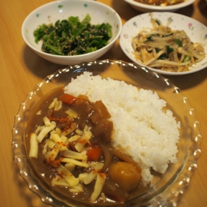 カレーは甘口です。