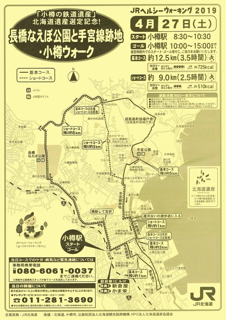 JR小樽駅 駅名標
