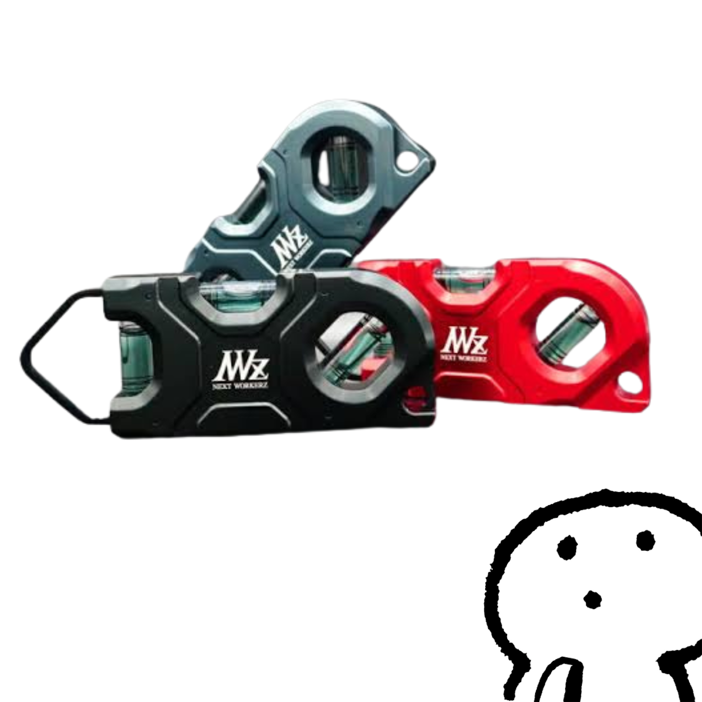 WORKERZ EXIT 見やす トビレベル零・ラムダ 水平器 レベル レッド 限定
