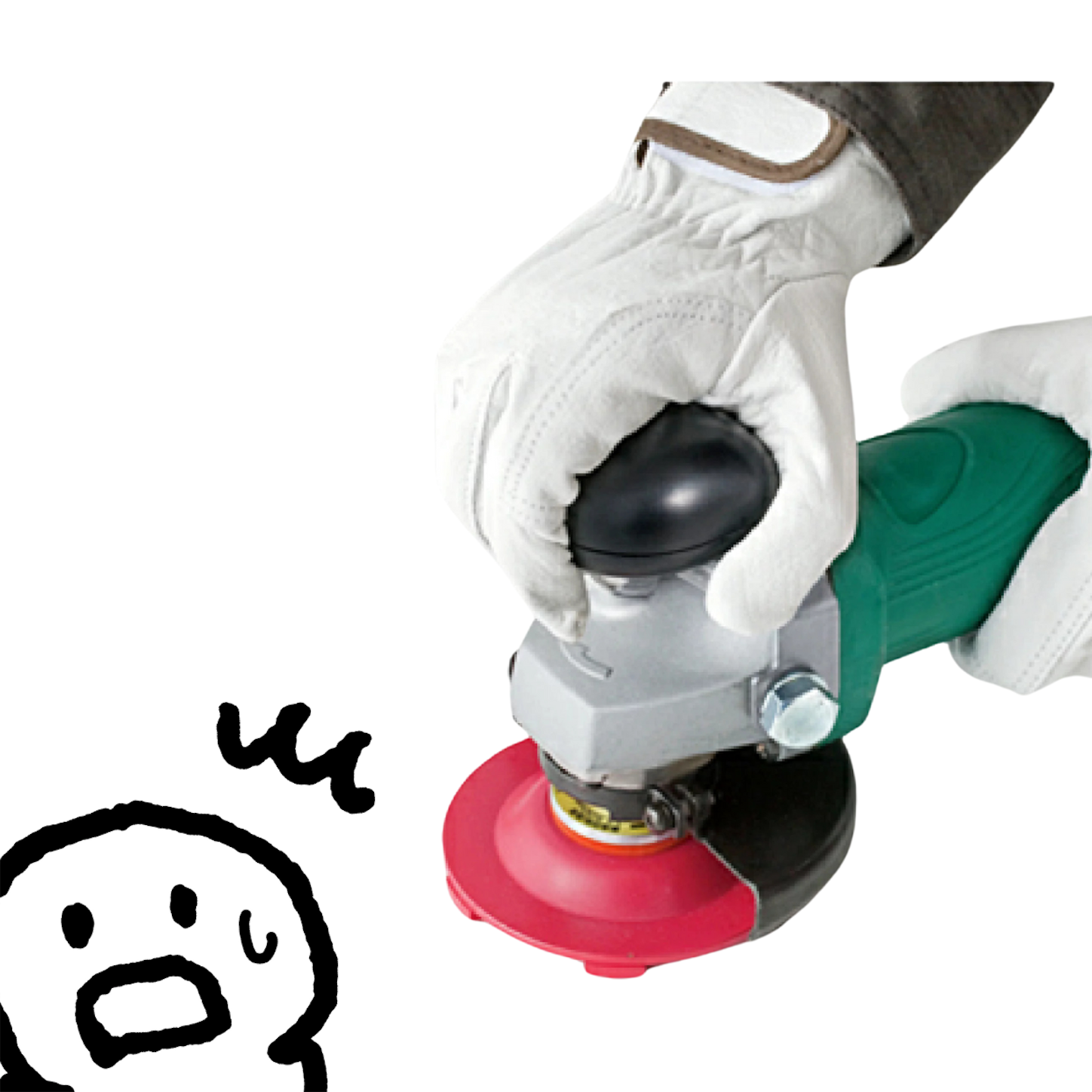 グラインダー作業の強い味方：砥石操作をサポートする研助くん活用法