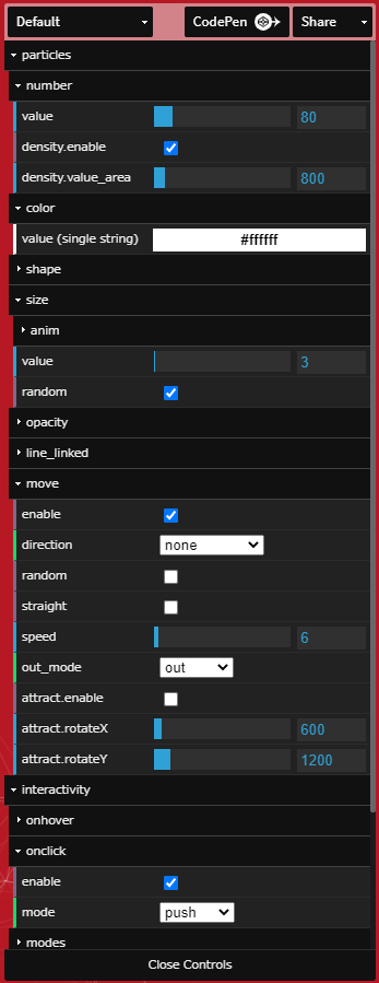 particles.jsで背景アニメーションを 雪、幾何学模様、泡【JS 