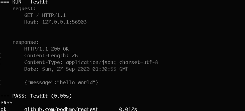 request/response trace