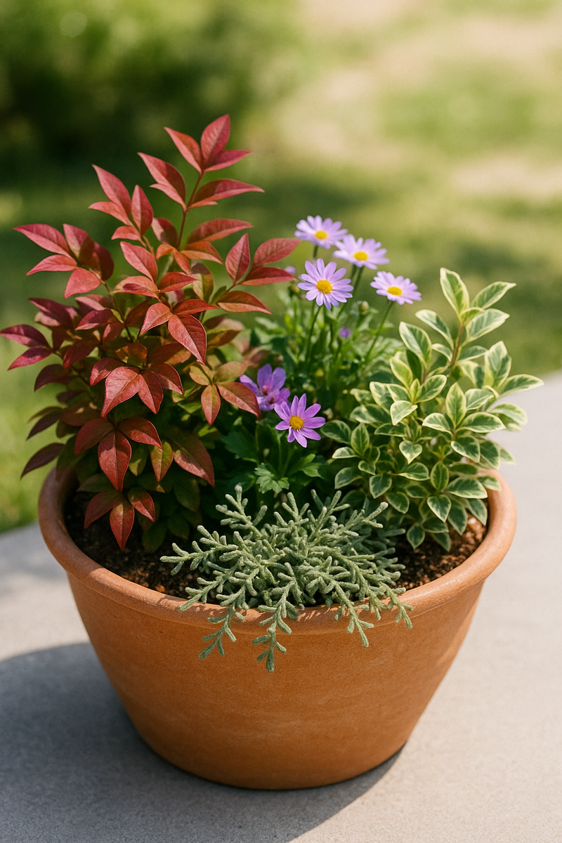 オタフクナンテンの寄せ植え｜組み合わせ早見表＋一緒に植える植物
