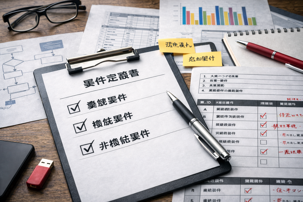  システム開発の要件定義書テンプレート決定版｜項目一覧・書き方・サンプル付き - Windows・PCの実用ノート Illustration 