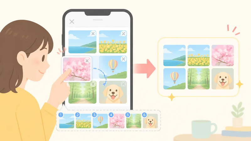 LINEで写真を送る順番を変更する方法と並び方の仕組み