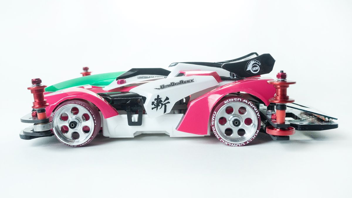 ミニ四駆 完成品 MA カスタムマシン アズールMK-3 ゼロワン仕様 3レーン】MSフレキ2021【マシン紹介】-まめ模型