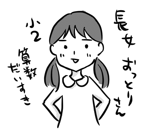 小学2年生 長女 おっとりさん