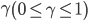 \gamma\left(0\le\gamma\leq1\right)