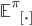 \mathbb{E}^\pi\left[\cdot\right]