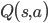 Q\bigl(s,a\bigr)