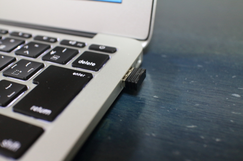 ワイヤレスマウスのレシーバー部分