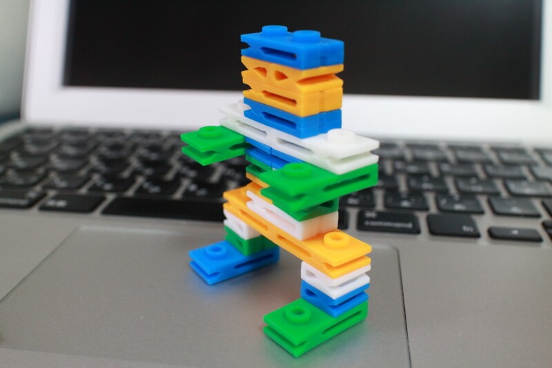 ブロックのロボット ブロックのロボット