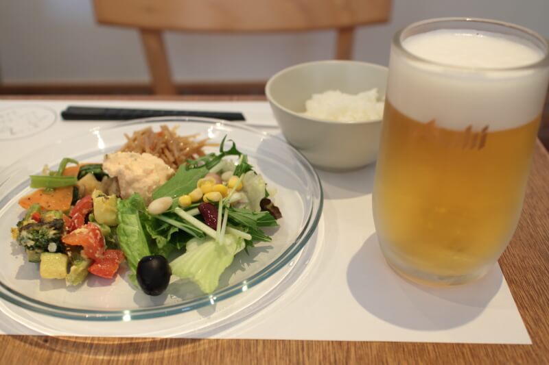 ランチビールもたっぷり