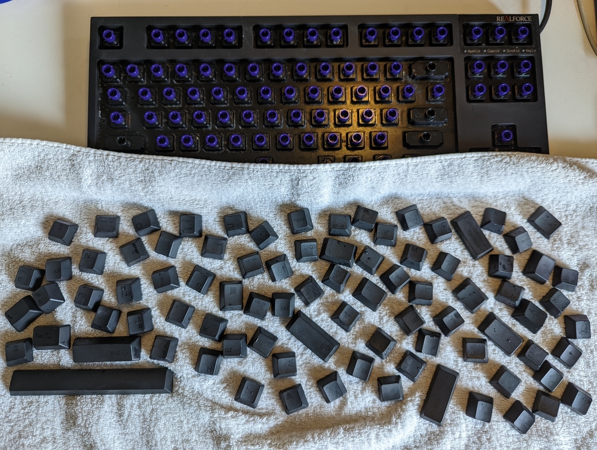 【分解清掃済み】REALFORCE sj38c0 Realforceの分解手順（掃除や改造の参考に）