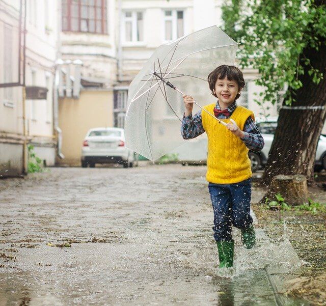 雨の子供