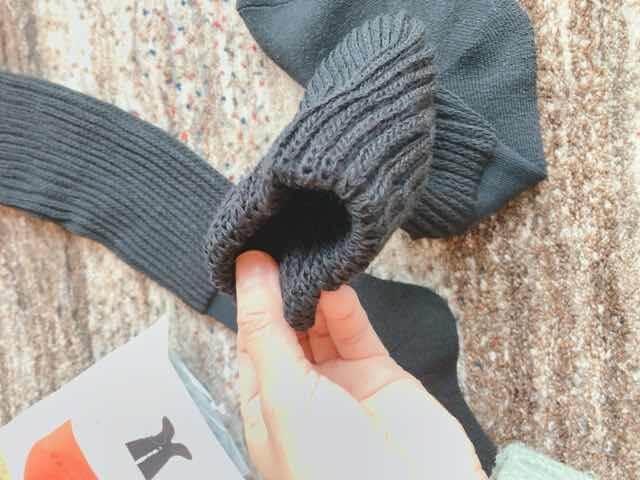 まるでこたつソックスは厚手で暖かい