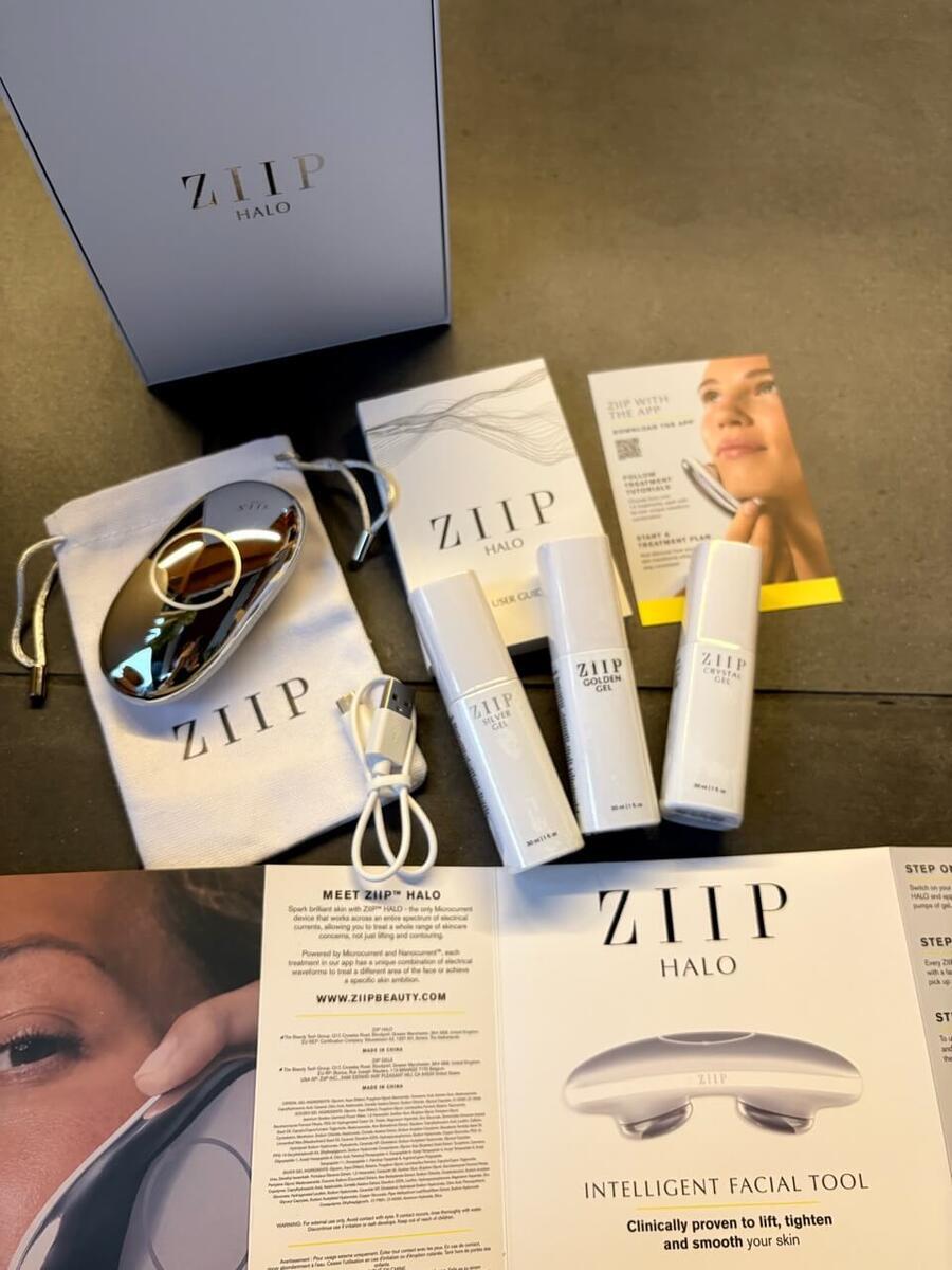 ZIIP HALO 2.0美顔器のパッケージ中身