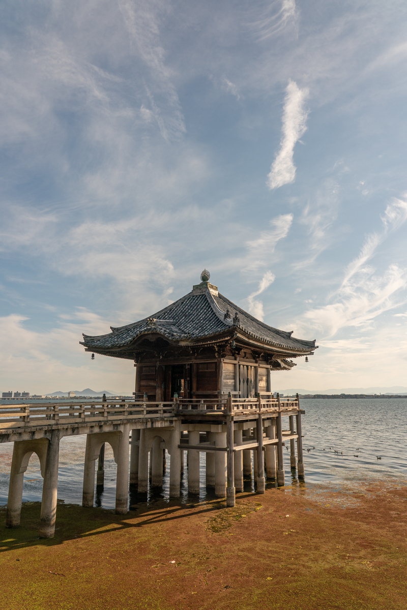 琵琶湖「満月寺浮御堂」 PONYの写真缶