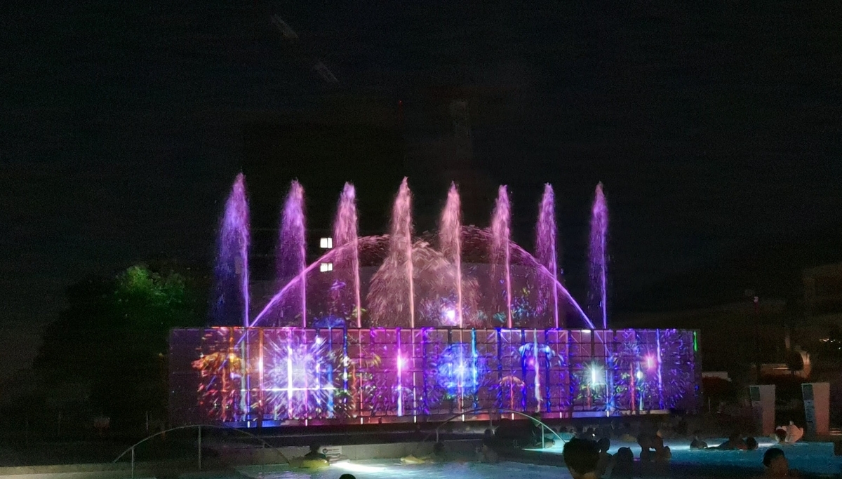 杉乃井ホテル　アクアガーデン　噴水ショー３