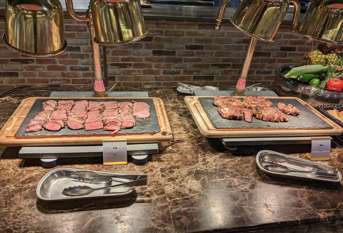 杉乃井ホテル　シーダパレス　ディナー　肉類