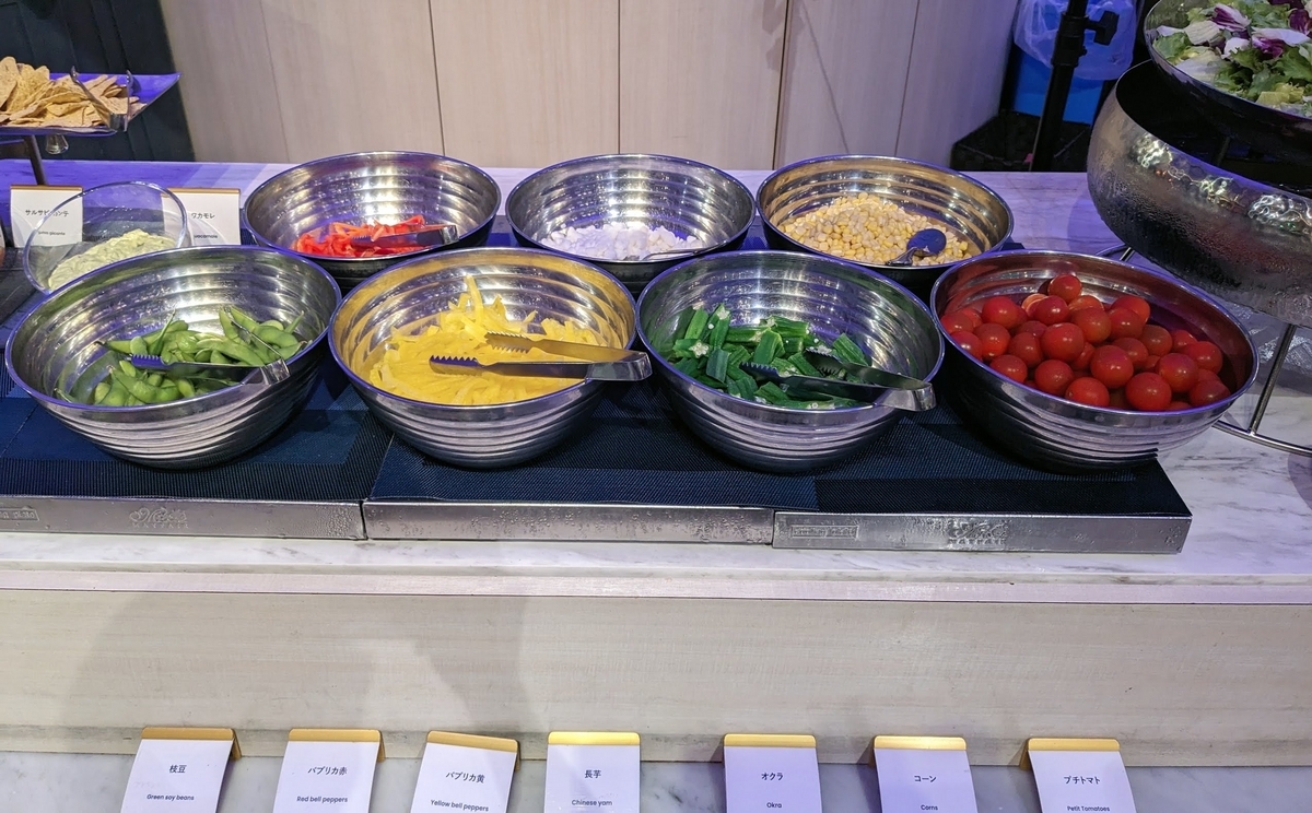 杉乃井ホテル　シーダパレス　ディナー　サラダ