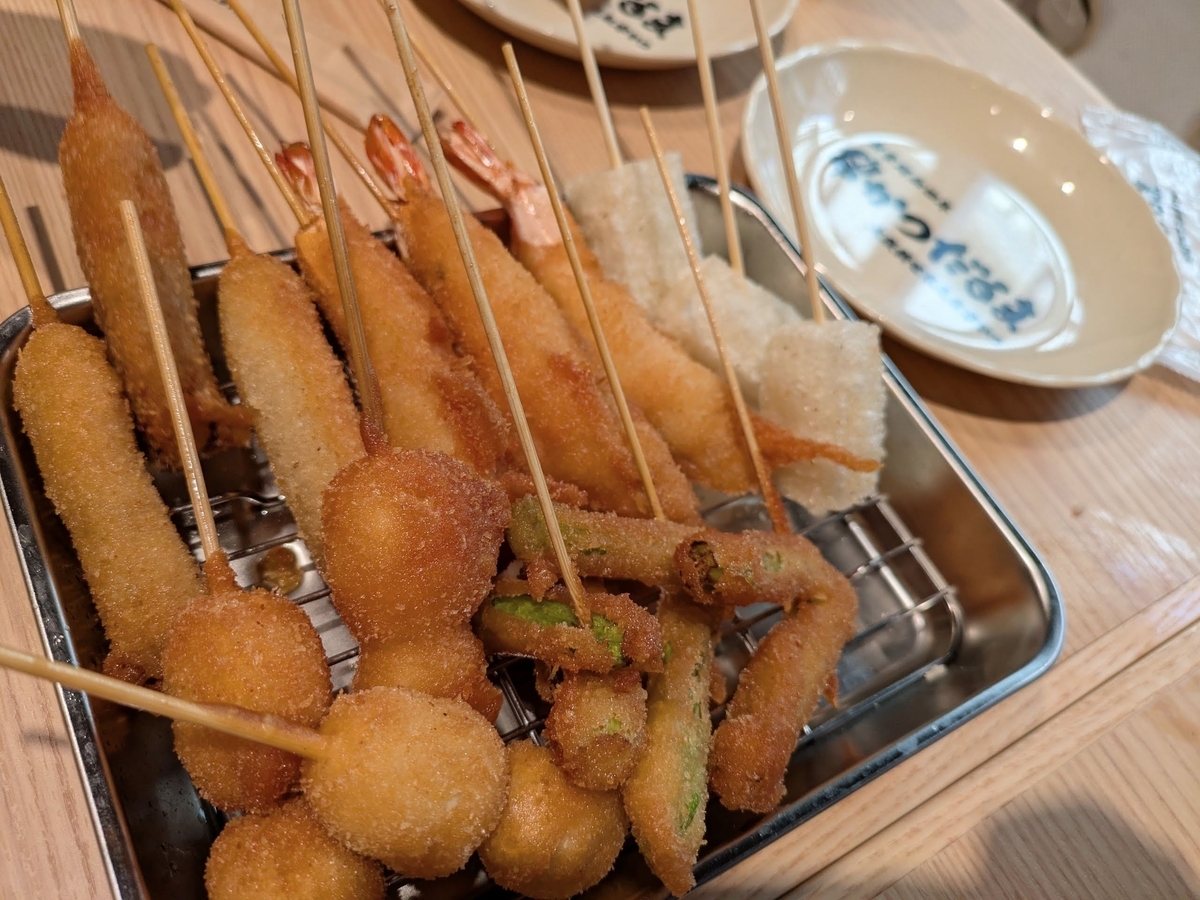 串かつだるま_KITTE大阪店　新世界セット