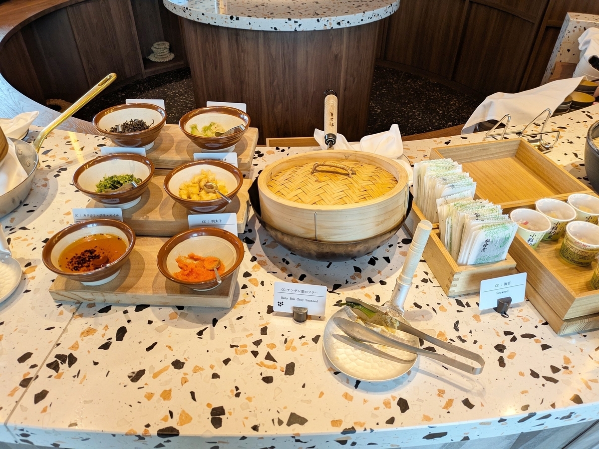 キャノピーbyヒルトン大阪梅田 ～グルメ・朝食編　ご飯のおとも