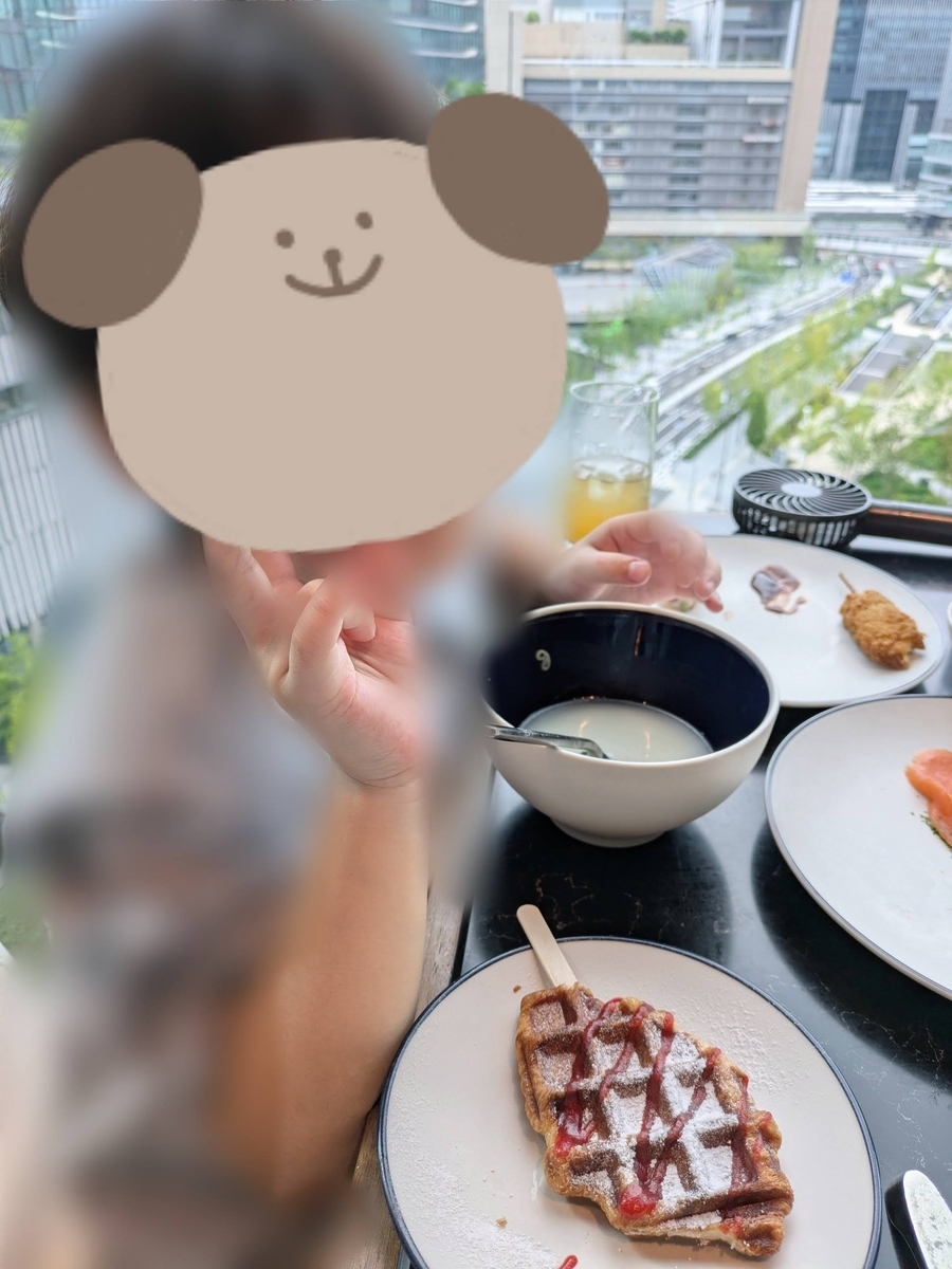 キャノピーbyヒルトン大阪梅田 ～グルメ・朝食編　我が子実食