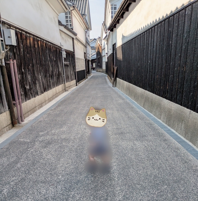 子連れ×美観地区 　白壁商家