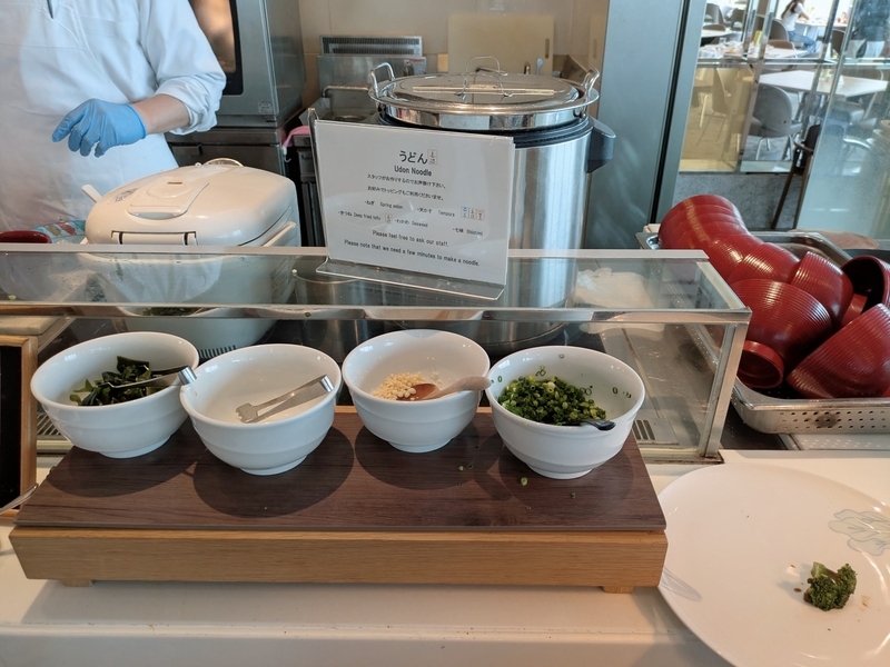 大阪マリオット都ホテル　朝食　和食うどん