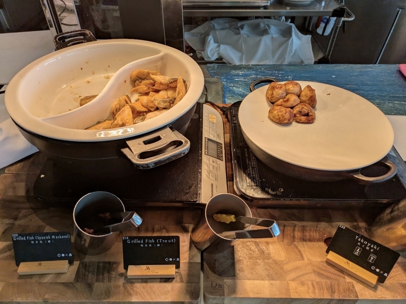 大阪マリオット都ホテル　朝食　和食たこ焼き