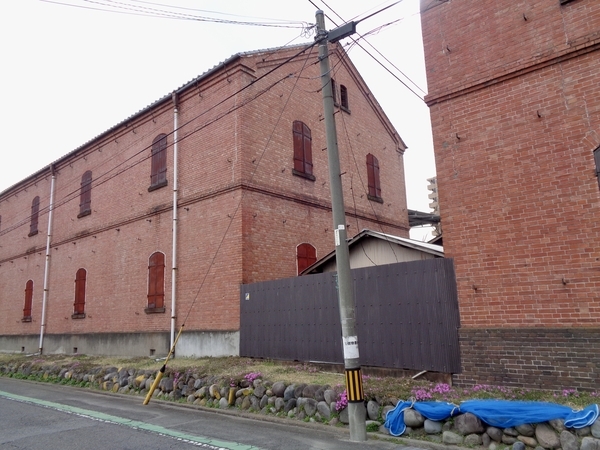 前橋駅近くにある、レンガづくりの倉庫