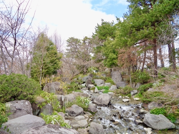 臨江閣の庭園写真