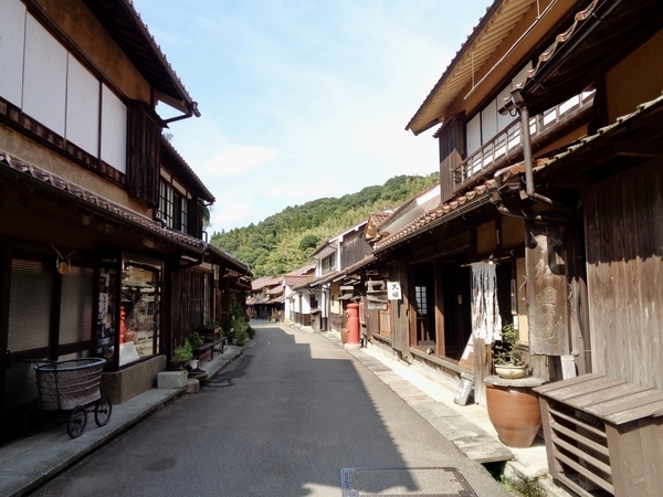 石見銀山の町並みを撮った写真