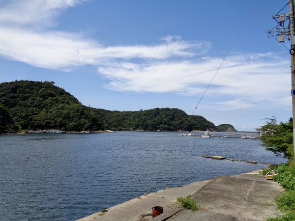 温泉津の海の写真