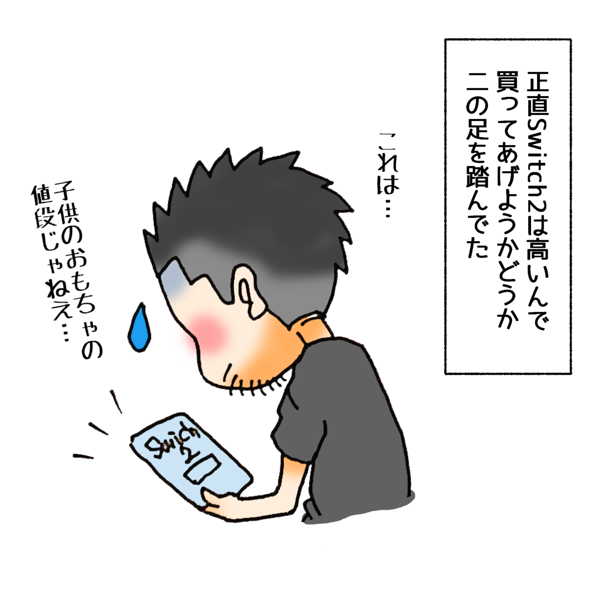 正直Switch2は高いんで買ってあげようかどうか二の足を踏んでた