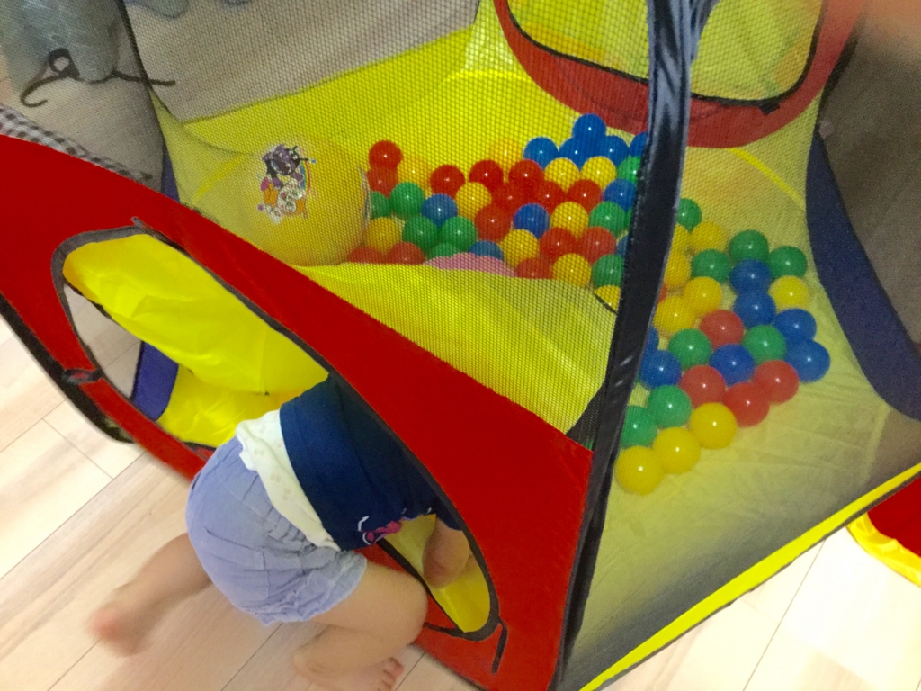 大物オモチャ ボールハウスの感想 我が家ではこんな風に使っています