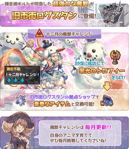 十二月魔獣チャレンジについて - 7人の賢者と錬金術師 監視基地 ななれ