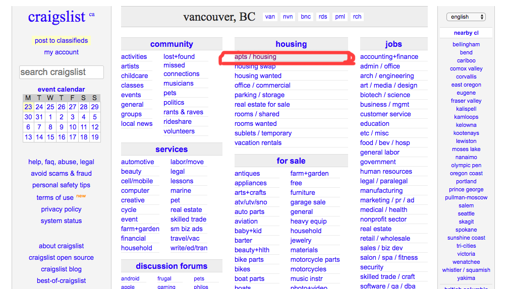 10万円でどんなアパートがカナダBC州で借りれるかcraigslistとKIJIJIで探してみた カナダ移住生活の手帳