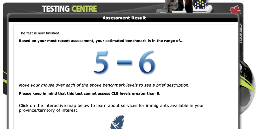 【無料】英語CLBのスコアがわかる模擬テストを1年ぶりにやってみた結果１・２スコア上がってた
