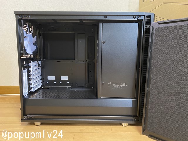 FractalDesign DEFINE R4+アクリルパネル+ホコリフィルター 前面パネルのダストフィルター装着時のサイズは？』 Fractal