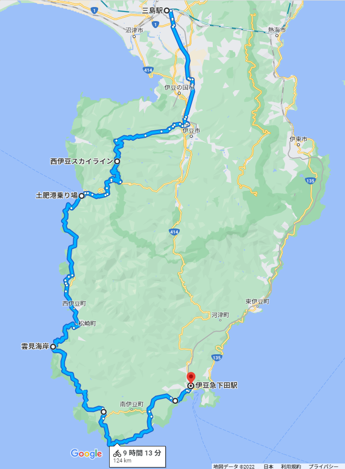 ロードバイク】なんで伊豆にはおすすめツーリングコースがないのか身