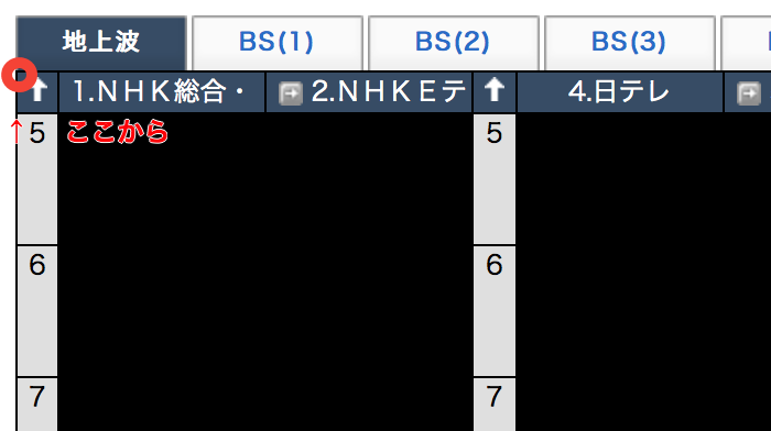 1チャンネルの左から