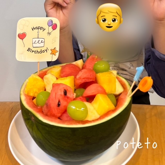 誕生日ケーキ　すいか