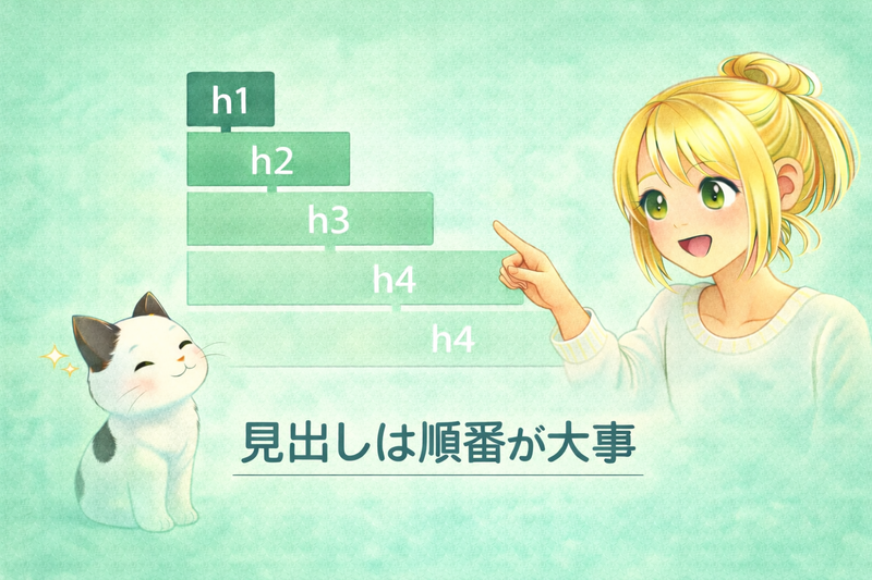 はてなブログの大見出しはh2にすべき