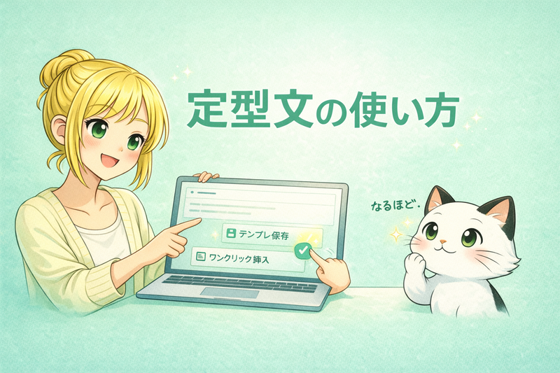 定型文の使い方