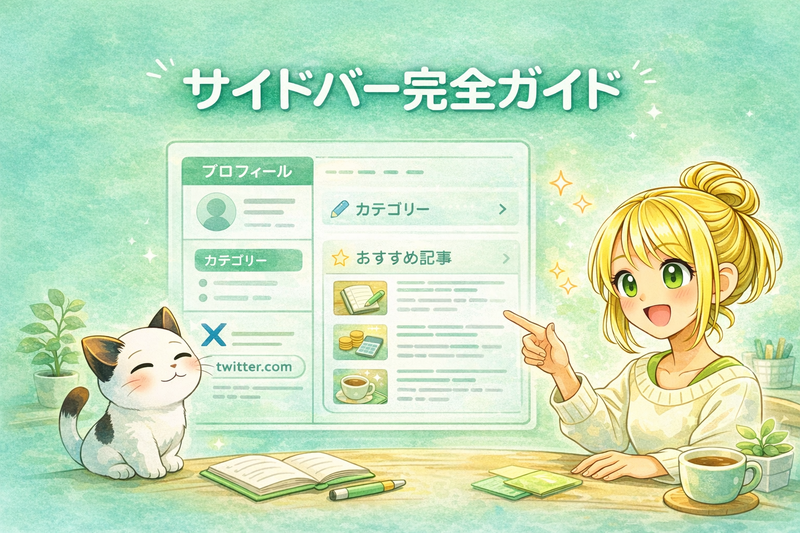 サイドバーカスタマイズガイド