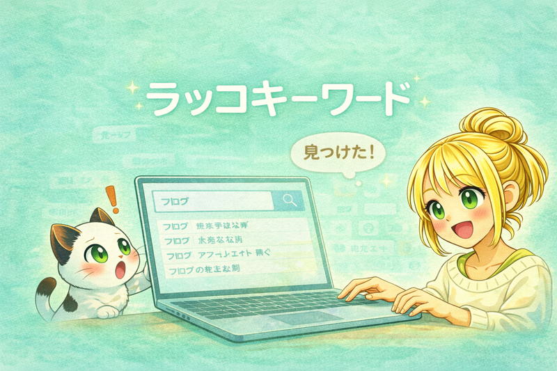 ラッコキーワードの使い方